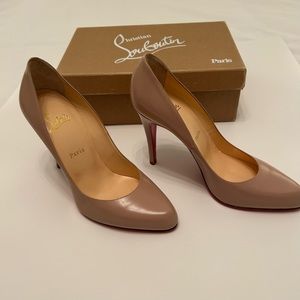 Iconic, Louboutin Decoulette Jazz shoes. Classic Nude never worn, original box.